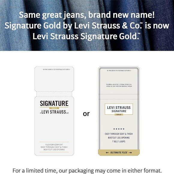 Brand New Signature by Levi Strauss & Co. Women's Mid-Rise Bermuda Shorts, Storm - Picture 5 of 5